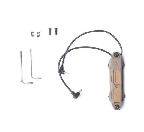 Wadsn Remote Dual Pressure Switch with Double 2.5mm Plugs - FDE