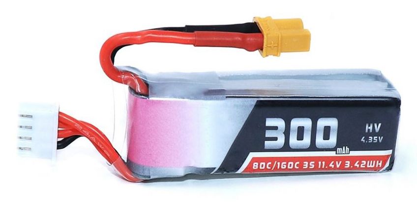 ACM 11.1v 300mAh 3S 80C LiPo HPA Battery - XT30