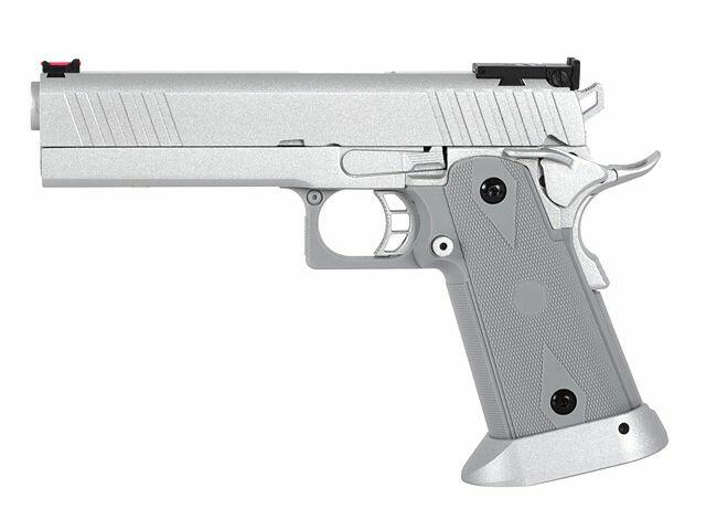 Army Armament Custom 5.1 Hi-Capa Gas Blowback Pistol - Silver-1