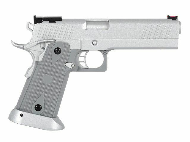 Army Armament Custom 5.1 Hi-Capa Gas Blowback Pistol - Silver-0