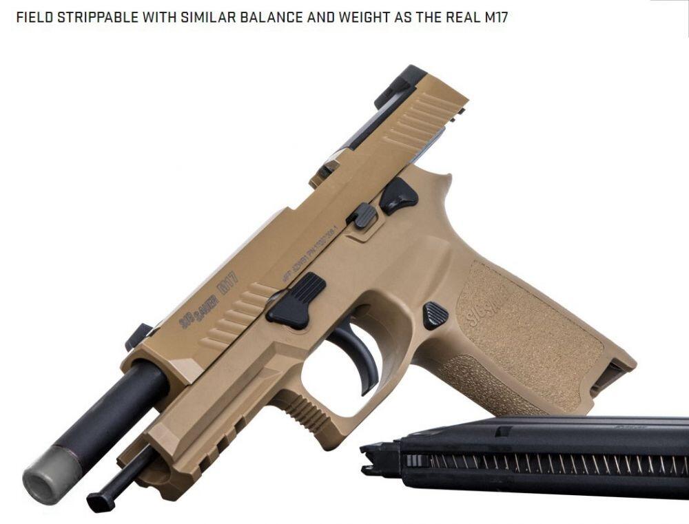 SIG Air x SIG Sauer ProForce M17 P320 CO2 Blowback Pistol - FDE