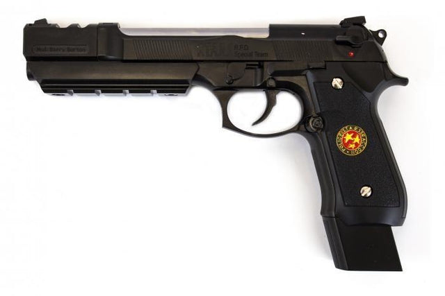 WE Biohazard M92 Barry Burton Full-Auto Pistol - Black-0