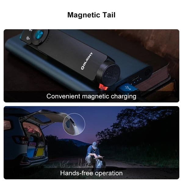 OLight Arkfeld Pro Flat EDC Torch with LED Light & UV & Laser