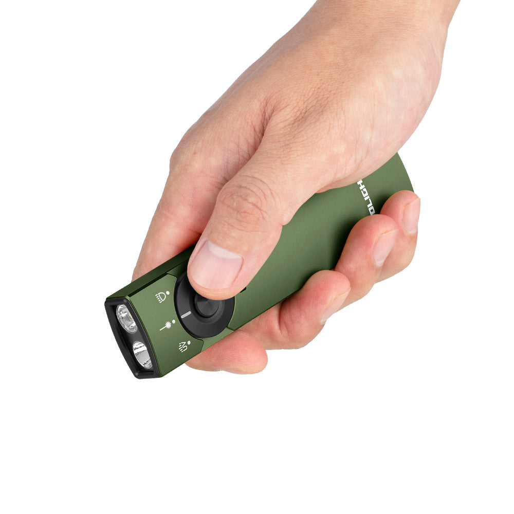 OLight Arkfeld Pro Flat EDC Torch with LED Light & UV & Laser