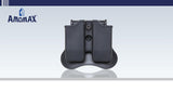 Amomax Double Mag Pouch for Beretta 92, Sig P226 Series, P320, CZ P09 - Black
