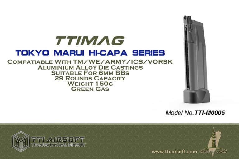 TTI Aluminium Light Weight Magazine for Hi-Capa - 29rd