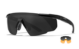 Wiley X Saber Advanced - Matte Black Frame - Grey/Light Rust Shields (2 Lenses)-0