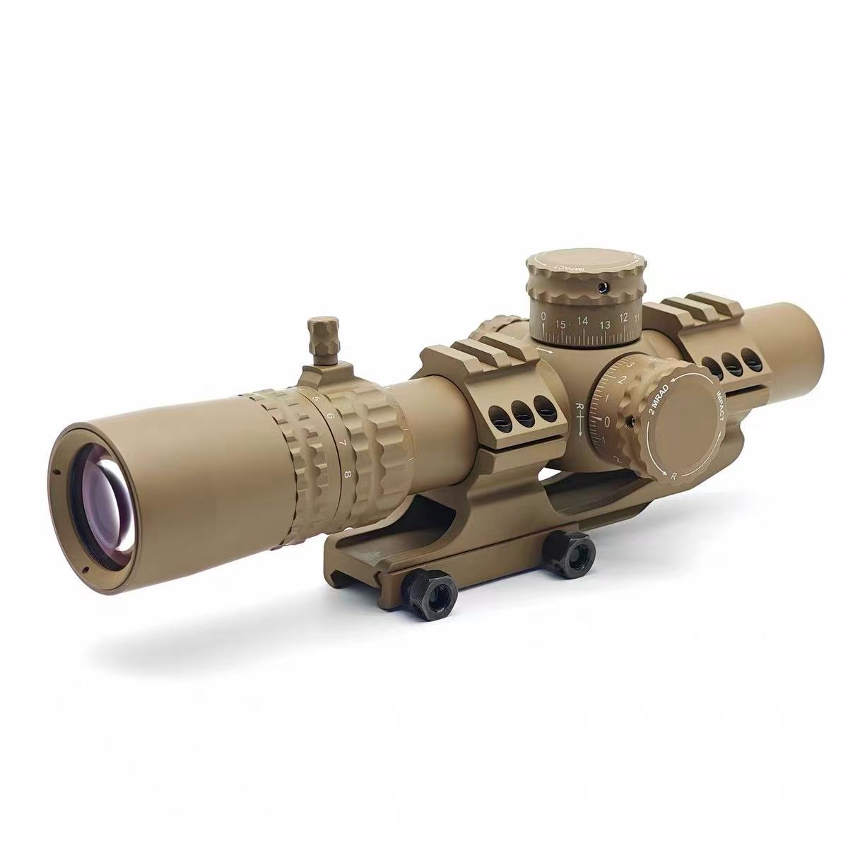 S&I Tactical Night/force Style NX8 1-8x24 F1 Rifle Scope - FDE
