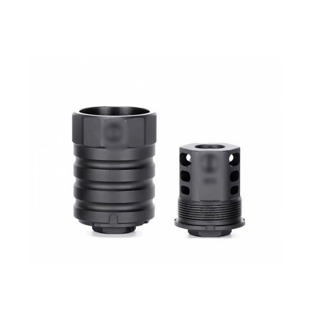 S&I JMAC Sound Amplifier With Removable Flash Hider (14mm CCW) - Black