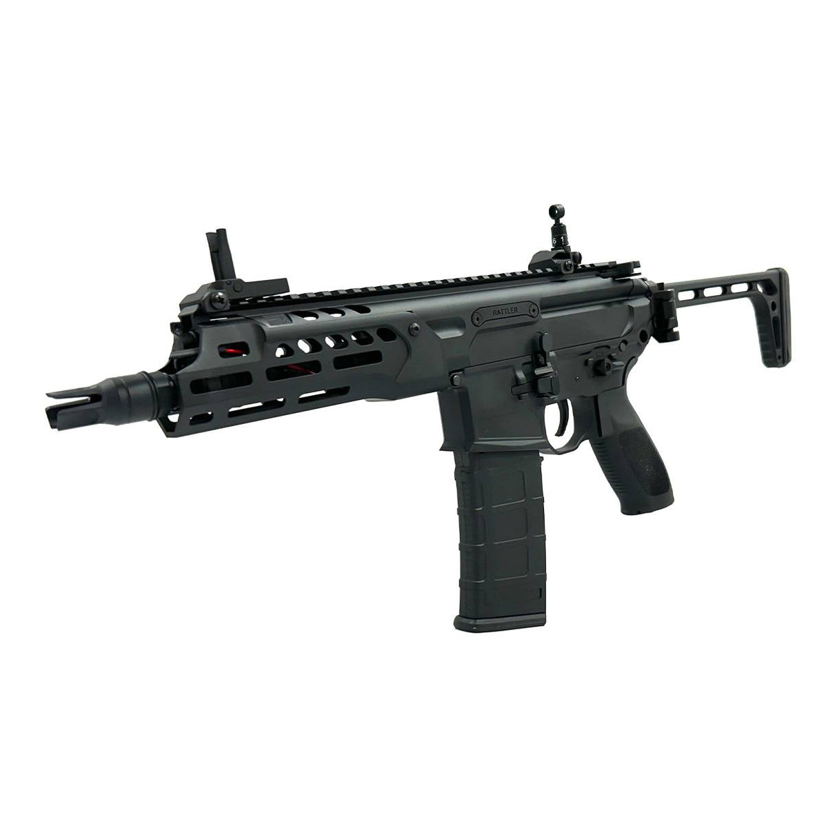E&C MCX Rattler 6.5 inch Rail with E-Shooter Kestrel Mosfet - Black
