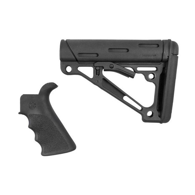 Hogue AR-15 Finger Groover Grip with Collapsible Mil-Spec Buttstock-0