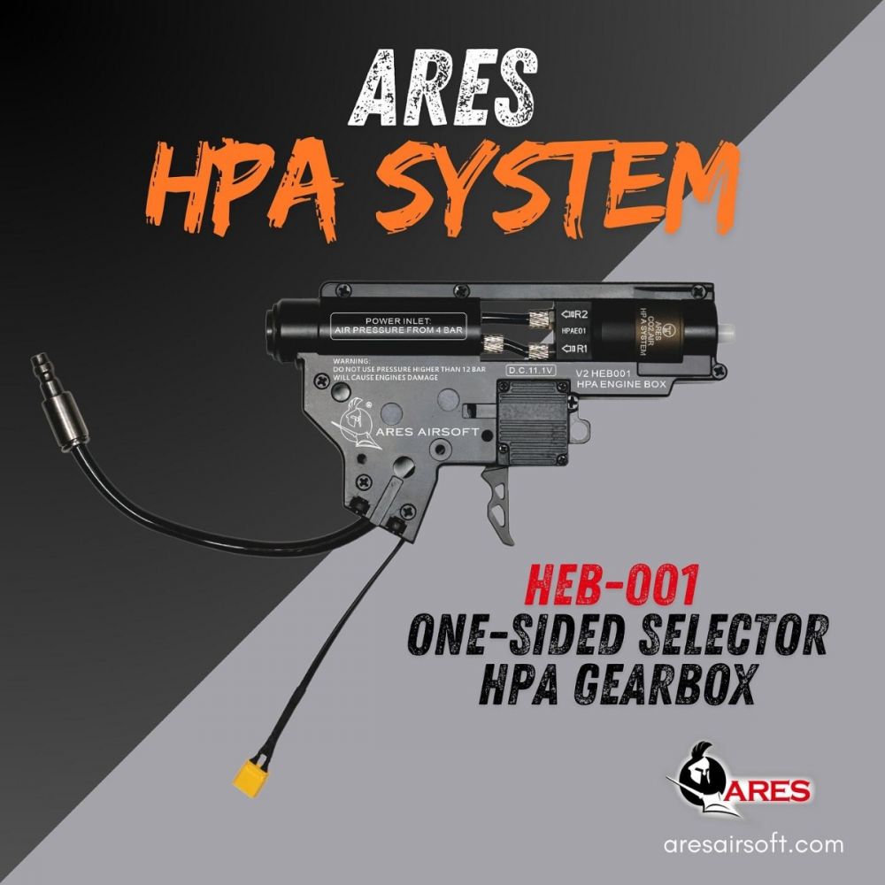 Ares Conversion V2 HPA Gearbox Set (TM / Ares / Amoeba Compatible - HEB-001-S - Semi-Only/DMR)