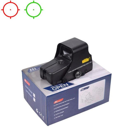 551 Red Green Dot Holographic Sight with 20mm Mount-0