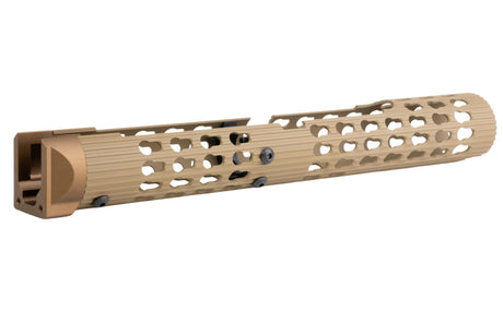 5KU VS-24 Aluminium AK Long Tubular Handguard for CYMA AK AEG Series - Tan