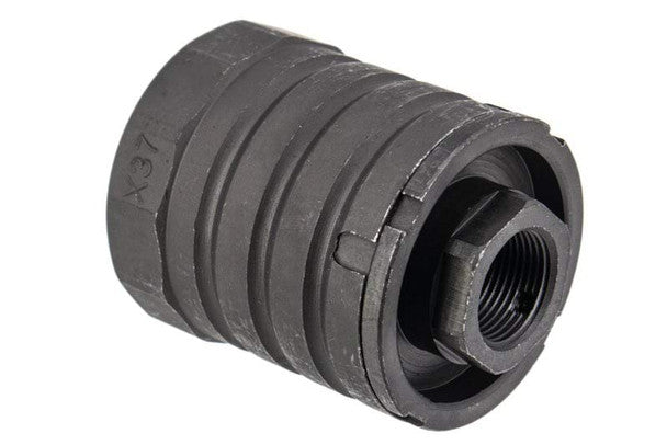 5KU AK Muzzle Brake with Blast Shield 360 x 37 - 14mm CCW - Black