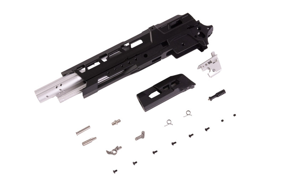 5KU TM Hi-Capa CNC Aluminium EX 01 Frame Kit - Black with Silver Barrel