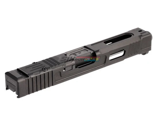 5KU FI Style Airsoft Aluminium Slide[For Tokyo Marui G17 GBB Series][Windows Cuts ver.][RMR RDY!]