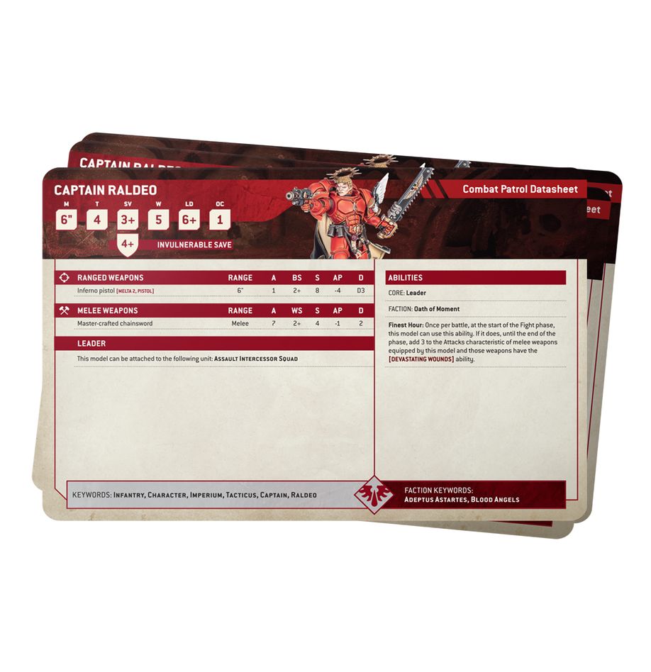 Datasheet Cards: Blood Angels (41-04)