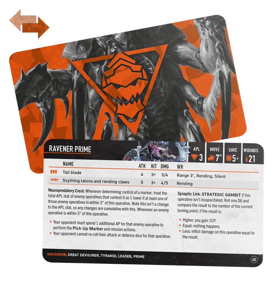 Kill Team: Raveners – Datacards (102-62)