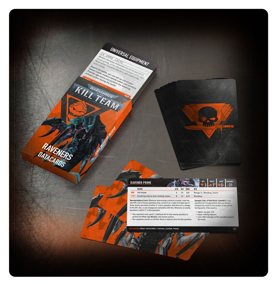Kill Team: Raveners – Datacards (102-62)