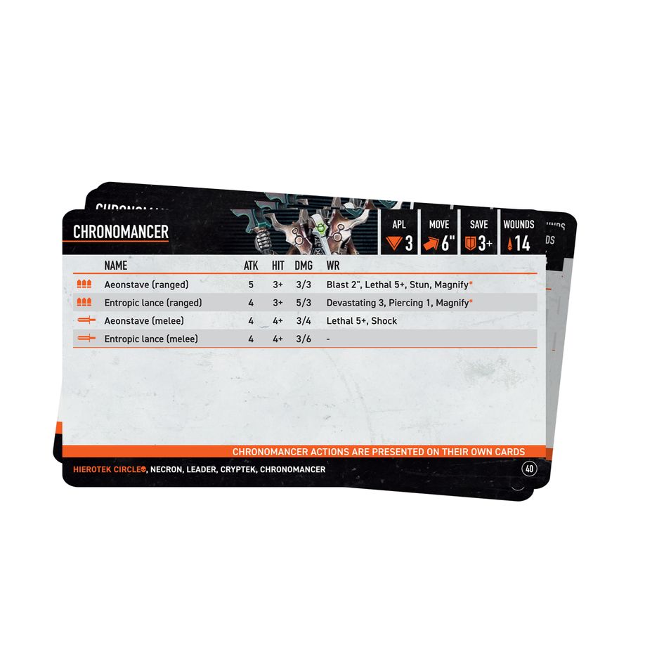 Kill Team: Hierotek Circle – Datacards (103-67)