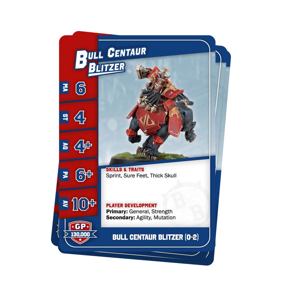 Blood Bowl Chaos Dwarf Team – Card Pack