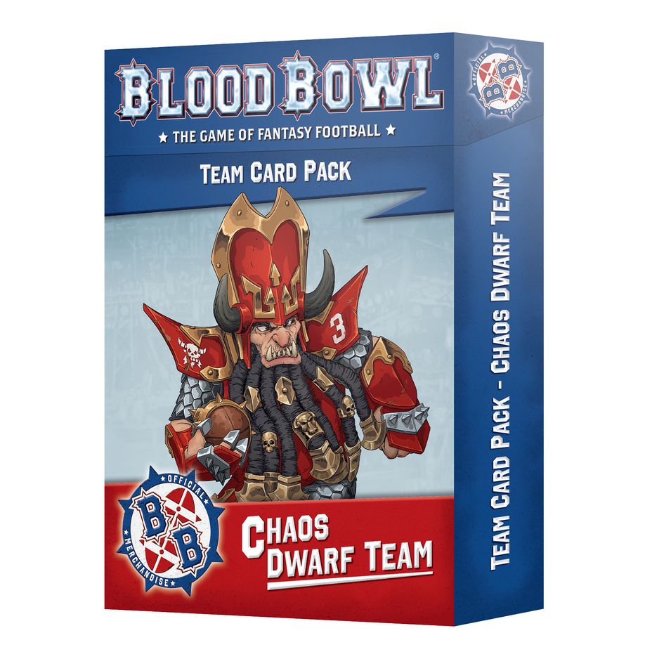 Blood Bowl Chaos Dwarf Team – Card Pack