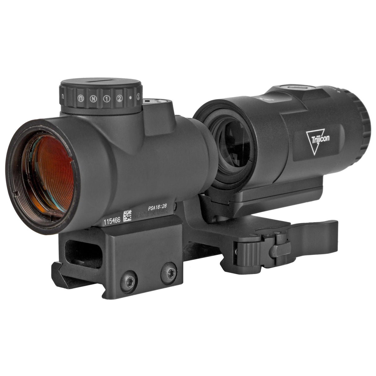 S&I Tactical Triji Style MRO Red Dot with 3X Magnifier Set