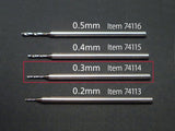 0.3mm Fine Pivot Drill Bits (Shank DIA. 1.0mm)