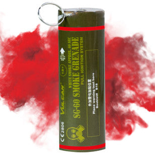 Vulcan SG-60 Wire Pull Smoke Grenade - Red