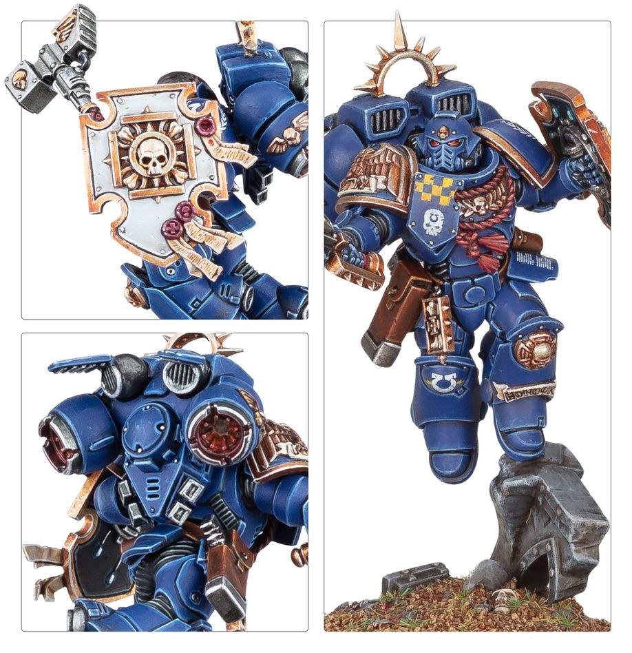 Space Marines: Captain with Jump Pack and Relic Shield (48-102)
