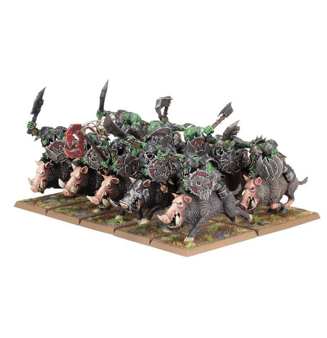 Orc & Goblin Tribes - Orc Boar Boyz Mob-0