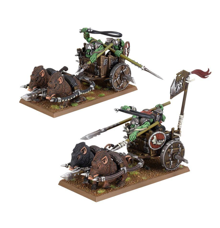 Orc & Goblin Tribes - Orc Boar Chariots-0