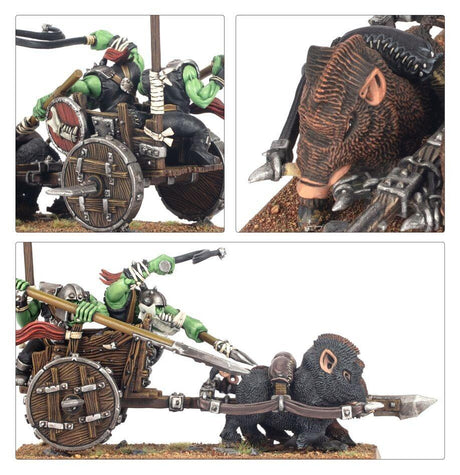 Orc & Goblin Tribes - Orc Boar Chariots-1