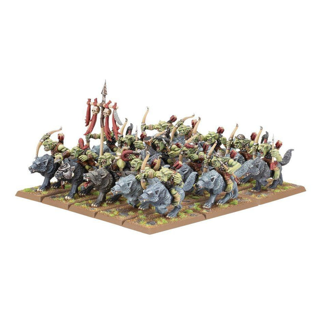 Orc & Goblin Tribes - Goblin Wolf Rider Mob-0