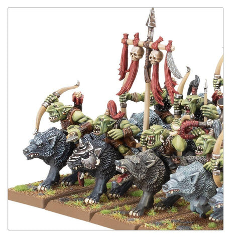 Orc & Goblin Tribes - Goblin Wolf Rider Mob-1