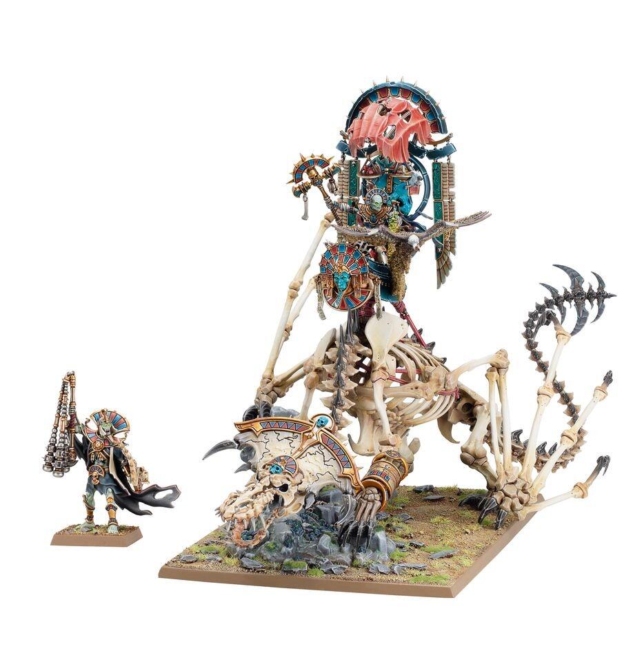 Tomb Kings of Khemri - Tomb King/Liche Priest on Necrolith Bone Dragon-2