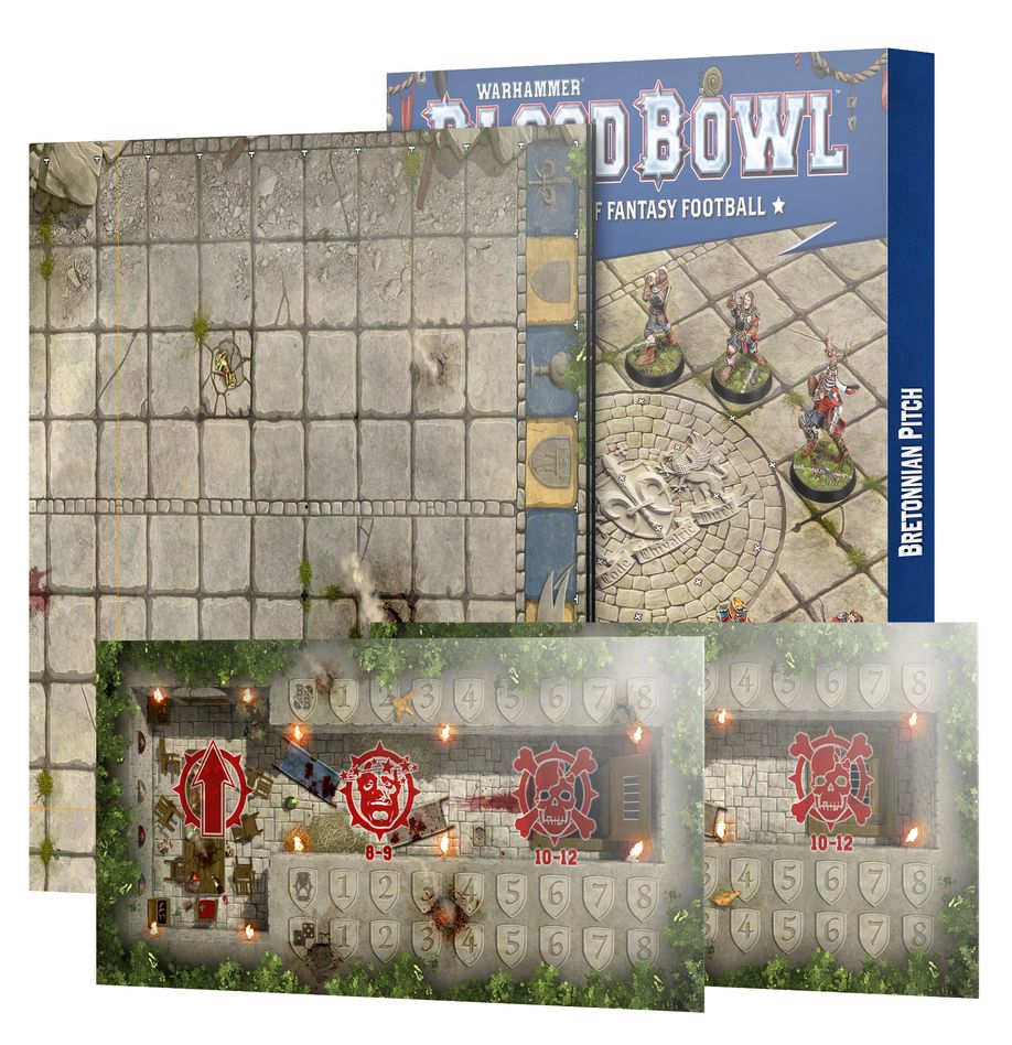 Bretonnian Pitch - Double-sided Pitch and Dugouts (202-61)