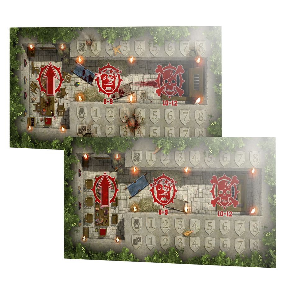 Bretonnian Pitch - Double-sided Pitch and Dugouts (202-61)