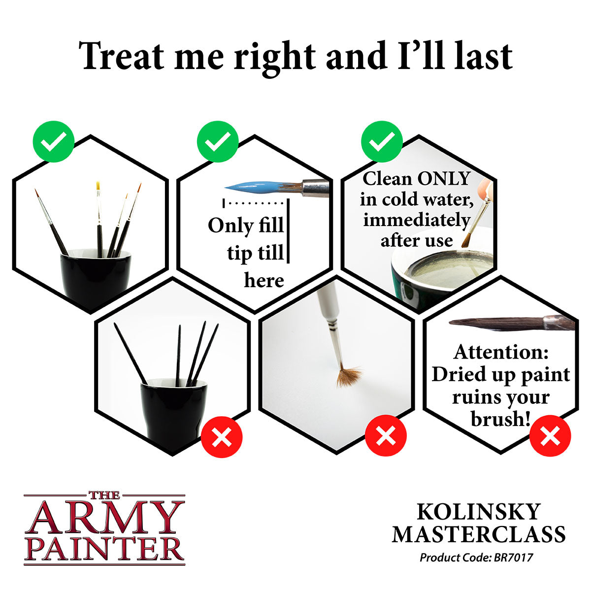 Wargamer Brush - Kolinsky Masterclass