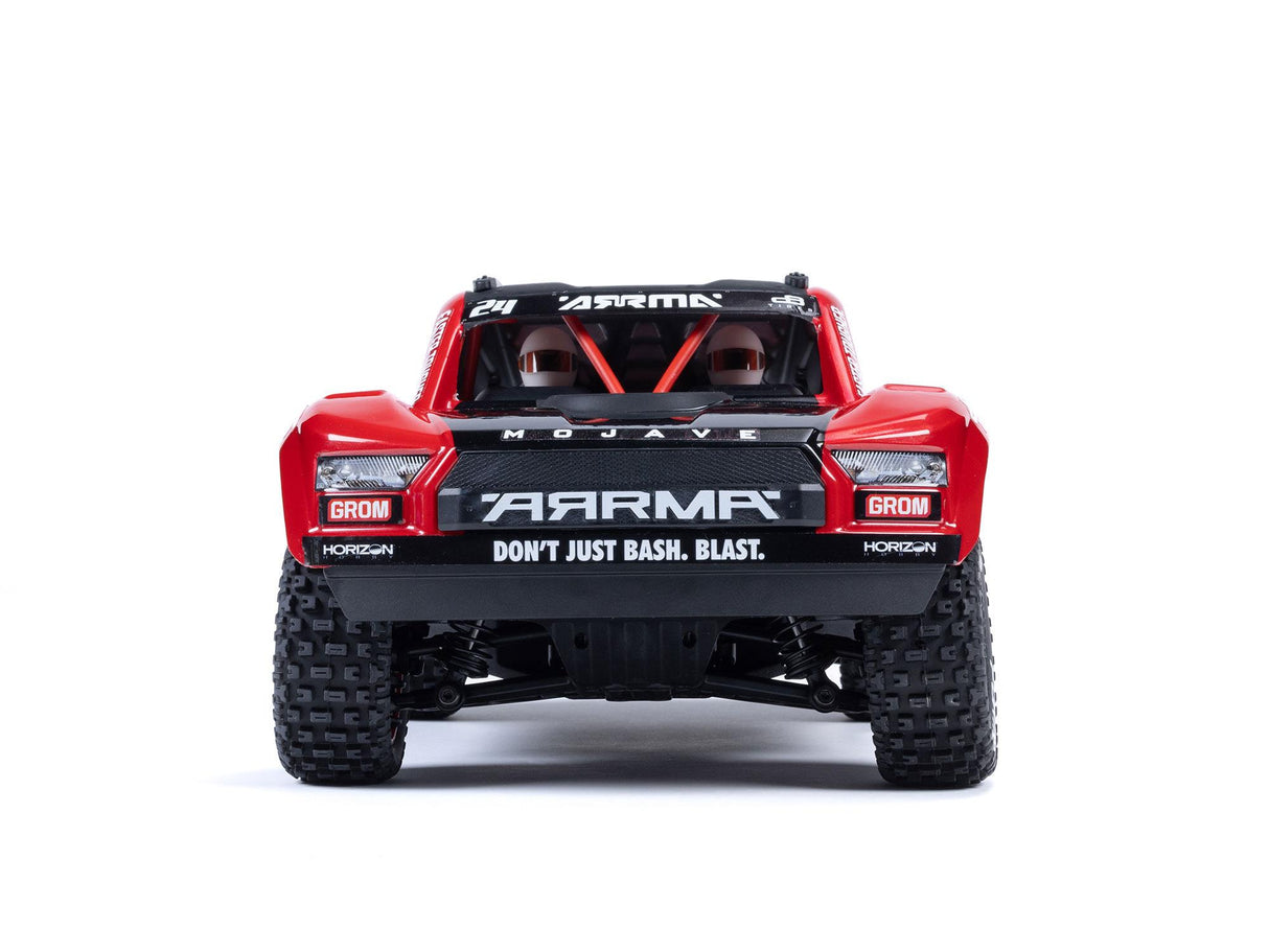 Arrma 1/18 Mojave GROM 4WD Desert Truck RTR Mega w/Lipo USB Charger - Red/Black