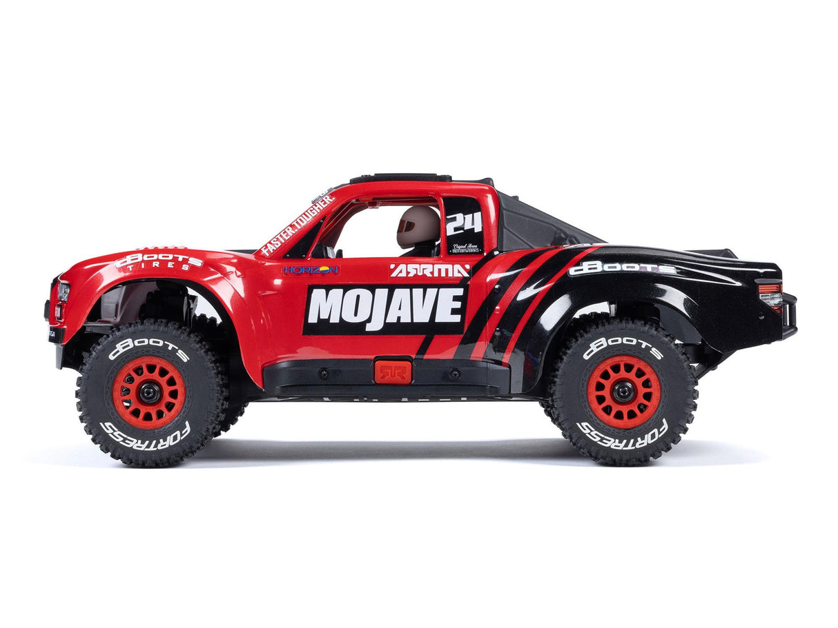 Arrma 1/18 Mojave GROM 4WD Desert Truck RTR Mega w/Lipo USB Charger - Red/Black