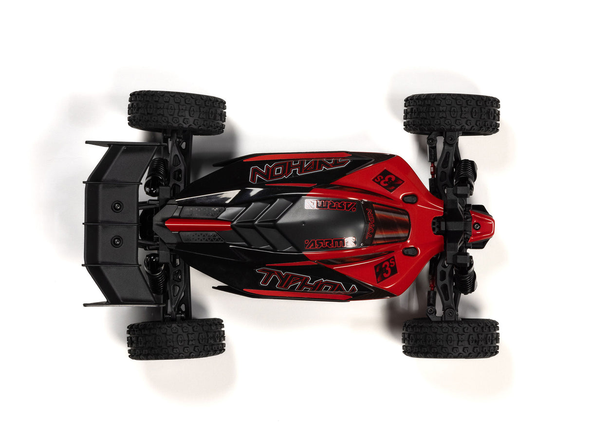 Arrma 1/14 TYPHON GROM 223S BLX 4X4 with Battery & Charger - Red