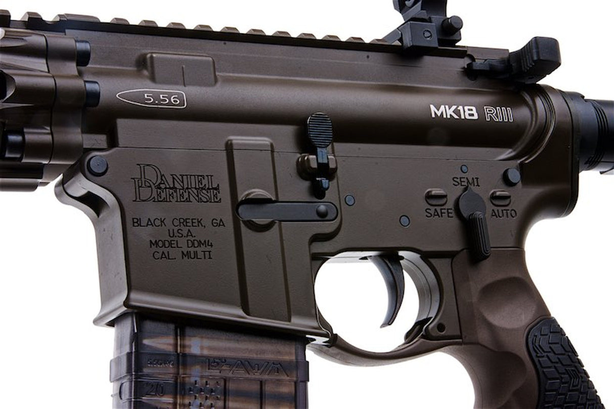 EMG Daniel Defense DD MK18 RIII PDW GBB Rifle (CYMA CGS System) - Brown