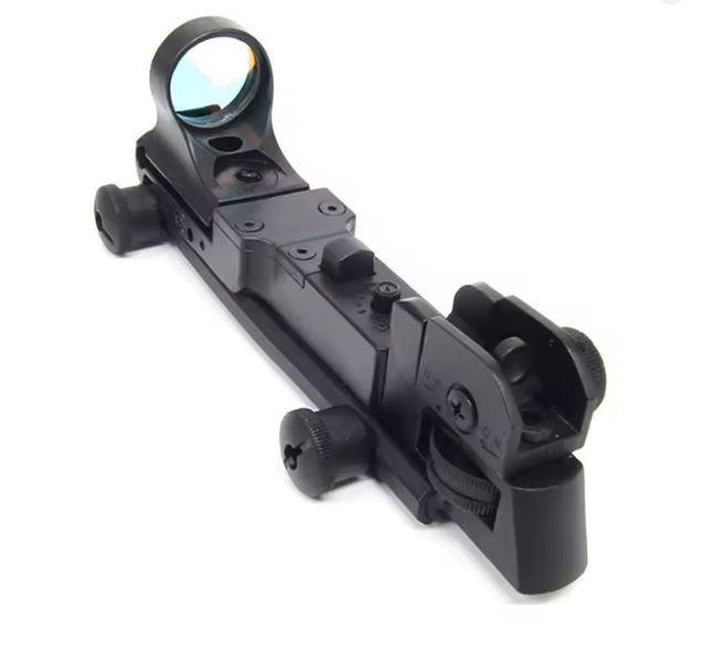 C-MORE Style Red Dot Scope with AR Rear Iron Sight