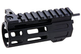 Maple Leaf 'Front Charging' M-Lok Handguard for WE / VFC / GHK M4 GBBR (CNC, 4 inch, Black)