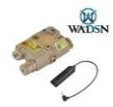 Wadsn PEQ 15 LA-5  White Light + IR/Red Laser - Black