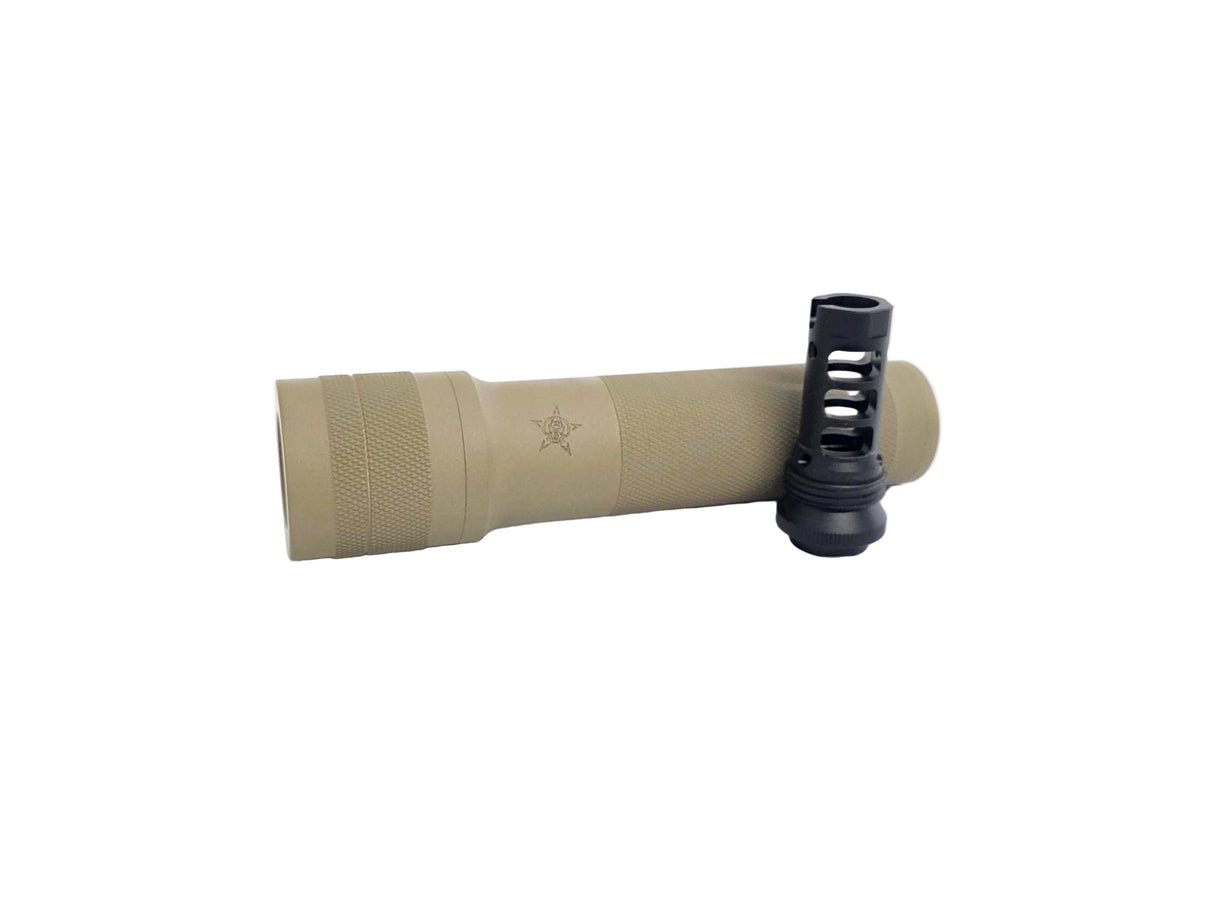 S&I Tactical PBS Mock Suppressor with Flash Hider - FDE