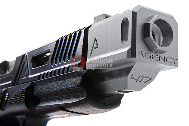RWA Agency Arms 417 Dual Port Compensator, 14mm CCW - Silver