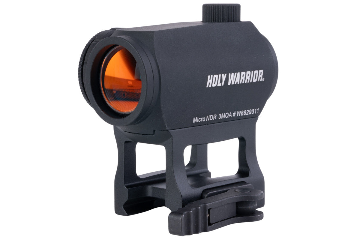 Holy Warrior NDR 3 MOA Red Dot with Riser Mount - Black (Water Resistance) (NRD-2)